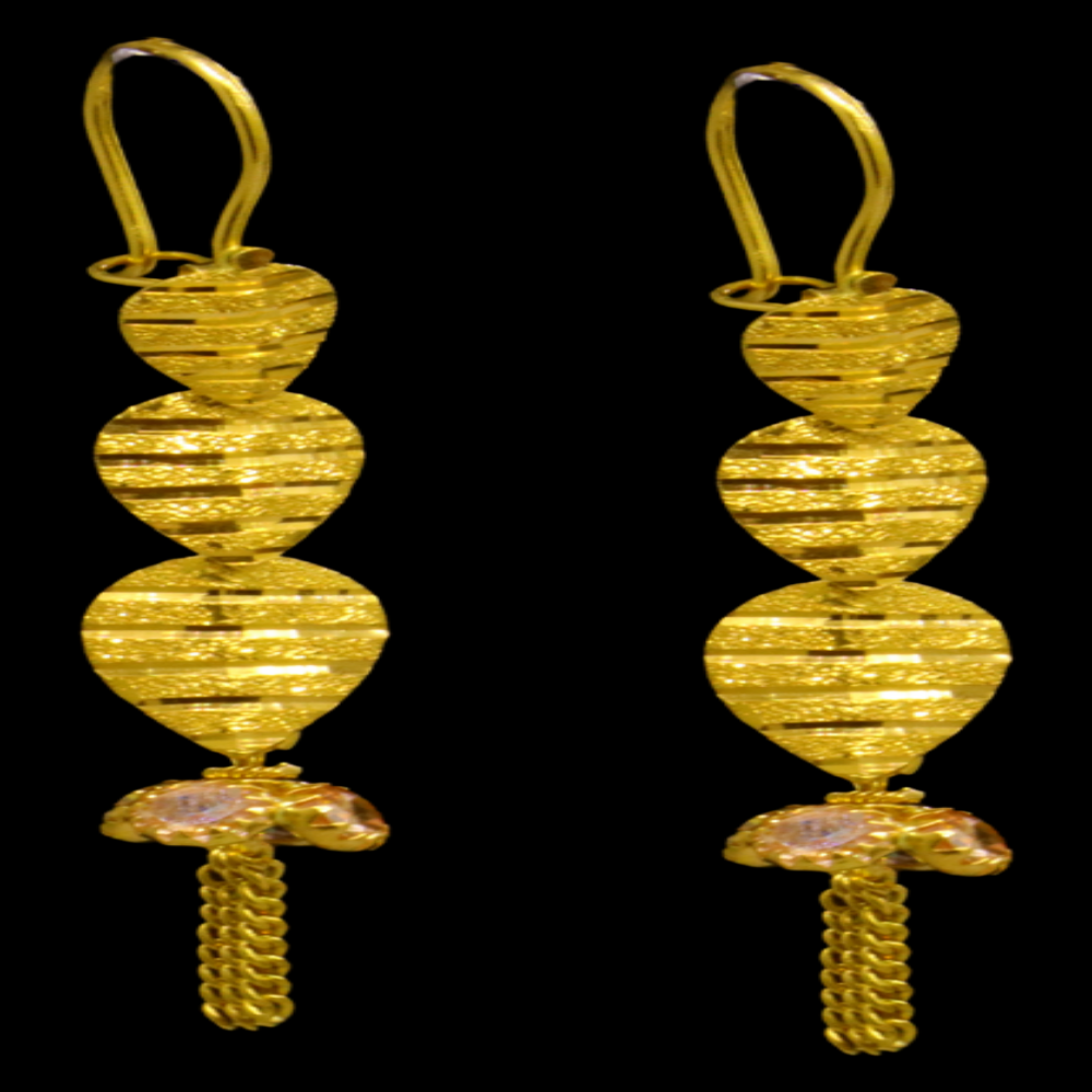 22K Gold Stud Earrings - SW24867